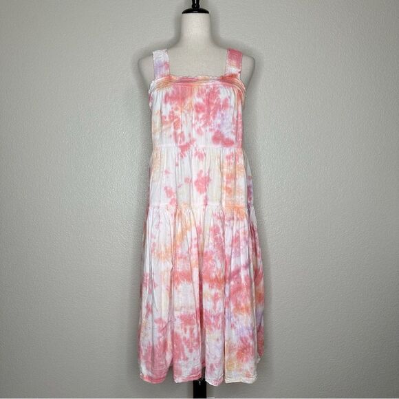 Old Navy Dresses & Skirts - NWOT Old Navy Boho Tie Dye Tiered Summer Midi Dress, Sz Medium